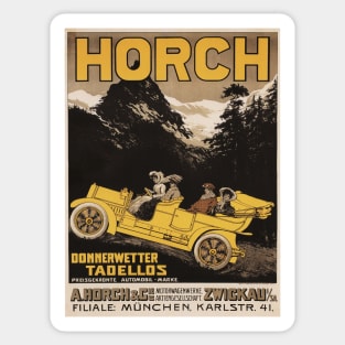 HORCH Automobiles Advertisement Germany Vintage Car Sticker